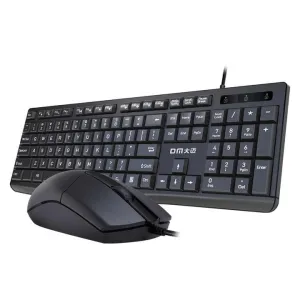السلكية لوحة مفاتيح وماوس كومبو USB سلك . Wired Keyboard and Mouse Combo USB Corded Keyboard