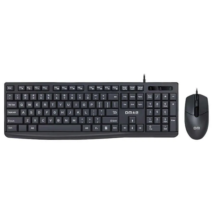 السلكية لوحة مفاتيح وماوس كومبو USB سلك . Wired Keyboard and Mouse Combo USB Corded Keyboard