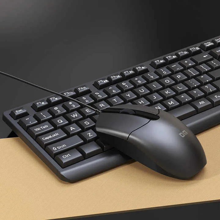 السلكية لوحة مفاتيح وماوس كومبو USB سلك . Wired Keyboard and Mouse Combo USB Corded Keyboard