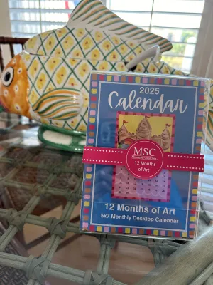 2025 Desktop Calendar Refill With Frame