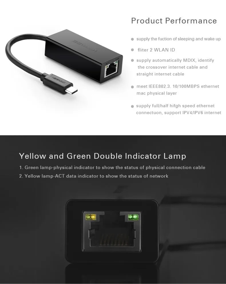30287 USB-C 10/100Mbps Ethernet Adapter