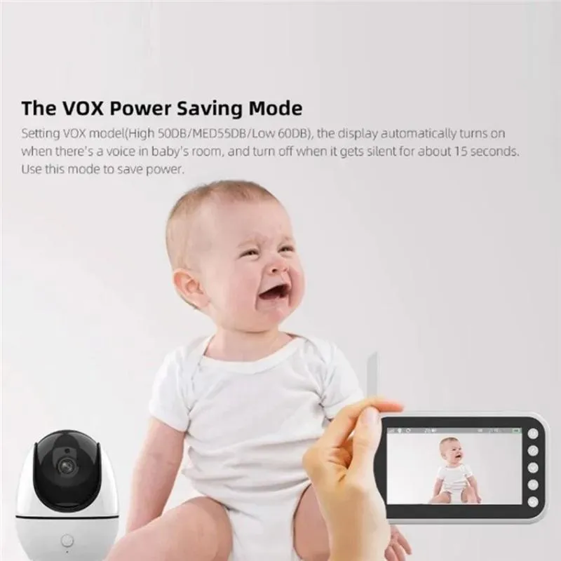 4.5" Video Baby Monitor | Two-Way Voice | Temperature Display | Music Player | Clear Video