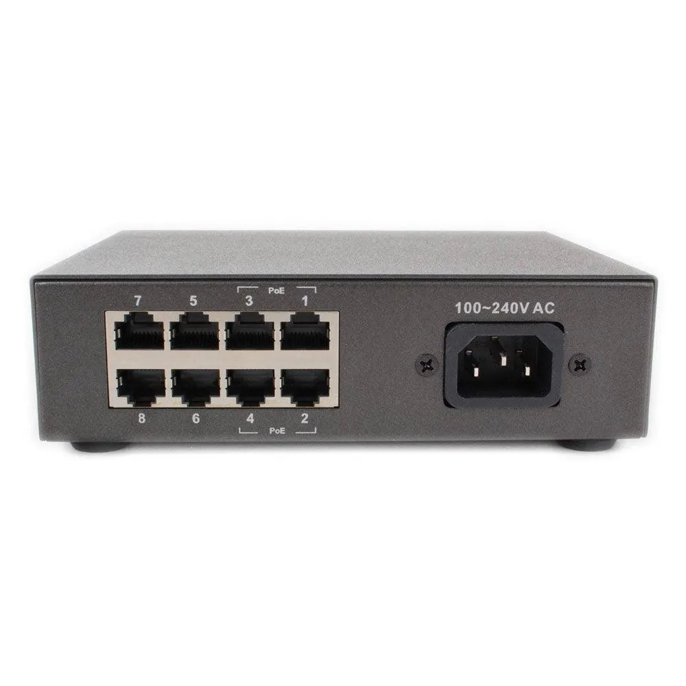 AirLive POE-FSH804ATi Unmanaged Desktop PoE Switch 8 Port 10/100Mbps With 4 Port PoE 