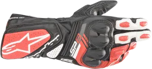 ALPINESTARS SP-8 V3 Gloves - Black/White/Bright Red - Small 3558321-1304-S