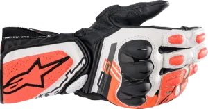 ALPINESTARS SP-8 V3 Gloves - Black/White/Fluo Red - Medium 3558321-1231-M