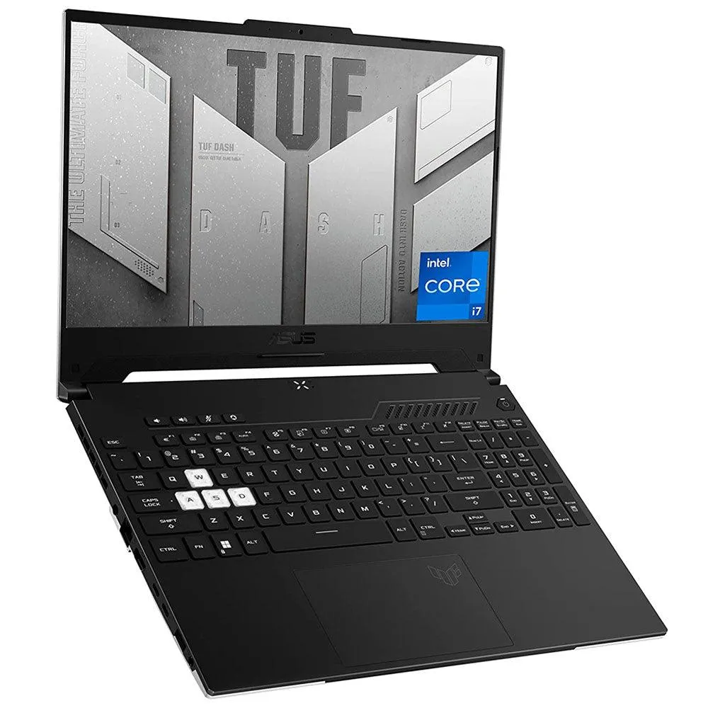 Asus TUF Dash F15 FX517ZM-HN007W Laptop (Intel Core i7-12650H - 16GB Ram - M.2 NVMe 512GB - Nvidia RTX 3060 6GB - 15.6 Inch FHD - Win11) - Black