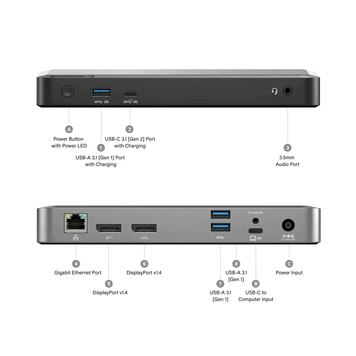 Clarity Pro Touch 27" UHD 4K Monitor with 65W PD, Webcam and Touchscreen (Pack of 2)   DX2 Dual 4K Display Universal Docking Station – with 65W Power Delivery