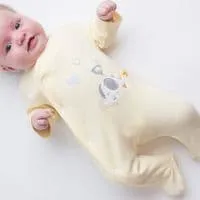Dandelion Lemon Elephant & Bird Cotton All In one