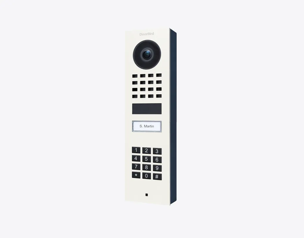DoorBird IP Intercom Video Door Station D1101KV with Keypad, SURFACE MOUNT Stainless / PVD / PC finishes