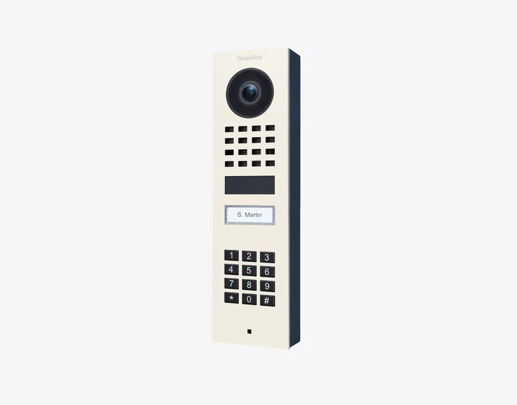 DoorBird IP Intercom Video Door Station D1101KV with Keypad, SURFACE MOUNT Stainless / PVD / PC finishes