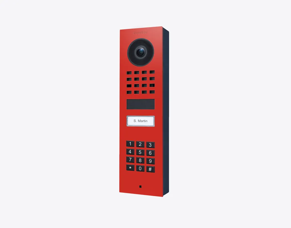 DoorBird IP Intercom Video Door Station D1101KV with Keypad, SURFACE MOUNT Stainless / PVD / PC finishes