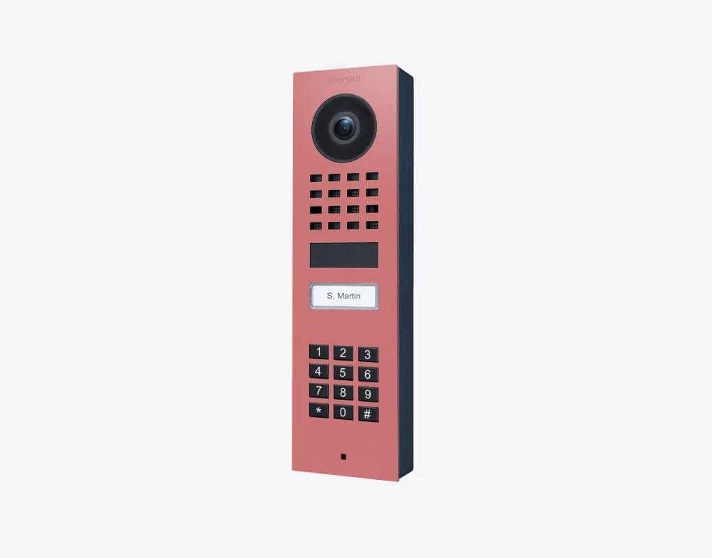 DoorBird IP Intercom Video Door Station D1101KV with Keypad, SURFACE MOUNT Stainless / PVD / PC finishes