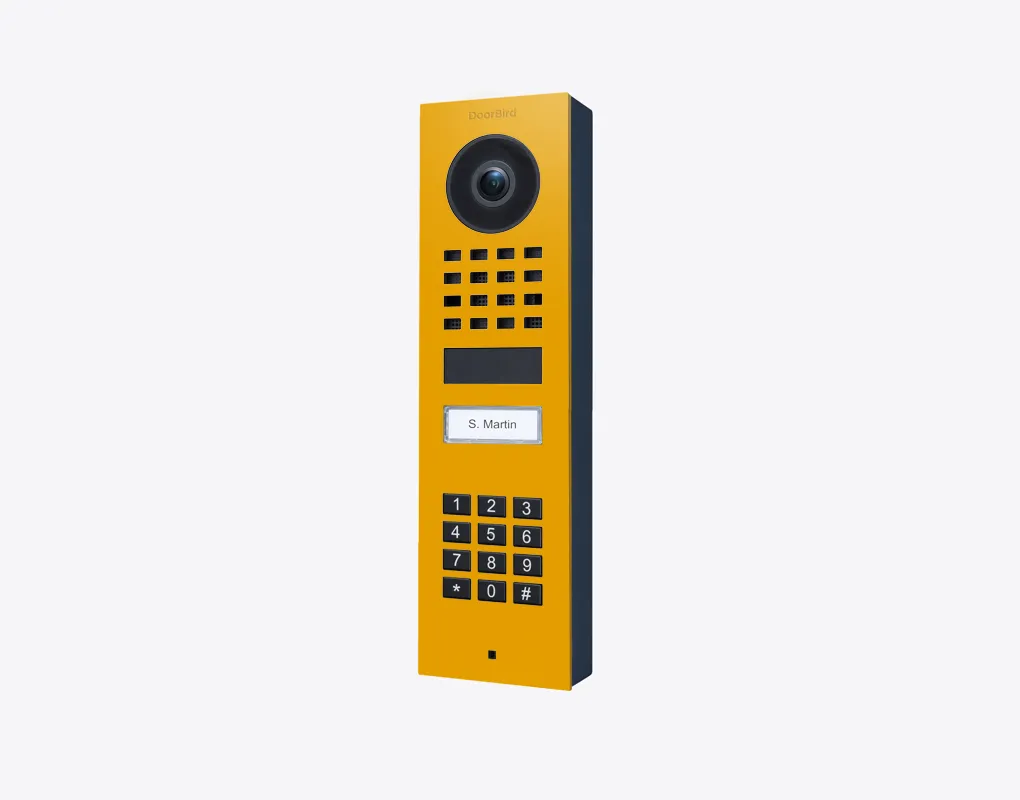 DoorBird IP Intercom Video Door Station D1101KV with Keypad, SURFACE MOUNT Stainless / PVD / PC finishes