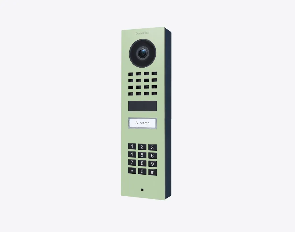 DoorBird IP Intercom Video Door Station D1101KV with Keypad, SURFACE MOUNT Stainless / PVD / PC finishes