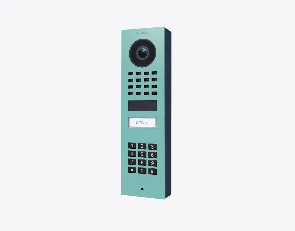 DoorBird IP Intercom Video Door Station D1101KV with Keypad, SURFACE MOUNT Stainless / PVD / PC finishes