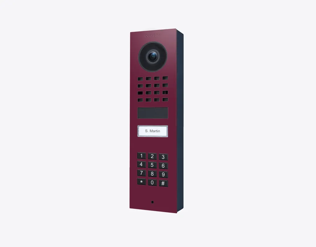 DoorBird IP Intercom Video Door Station D1101KV with Keypad, SURFACE MOUNT Stainless / PVD / PC finishes