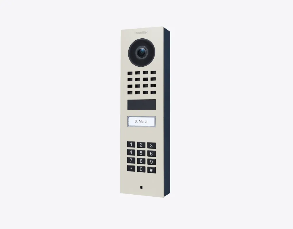 DoorBird IP Intercom Video Door Station D1101KV with Keypad, SURFACE MOUNT Stainless / PVD / PC finishes