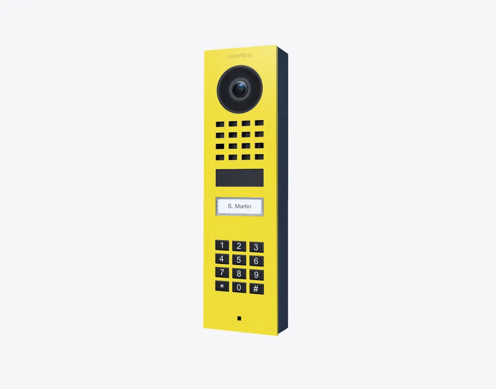 DoorBird IP Intercom Video Door Station D1101KV with Keypad, SURFACE MOUNT Stainless / PVD / PC finishes