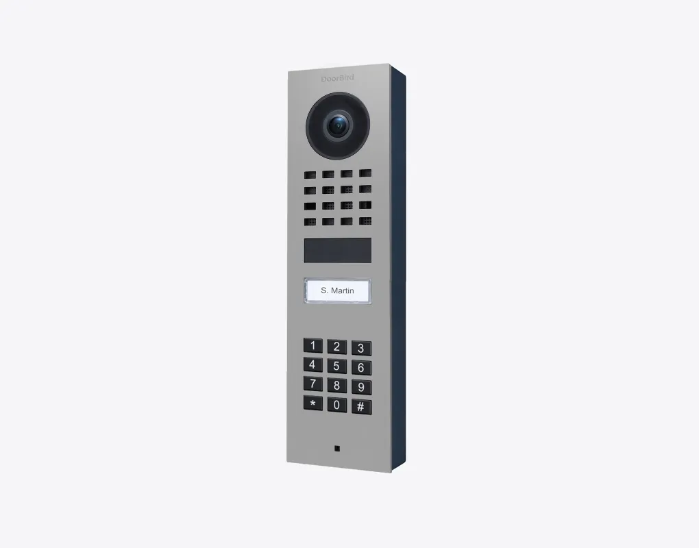 DoorBird IP Intercom Video Door Station D1101KV with Keypad, SURFACE MOUNT Stainless / PVD / PC finishes
