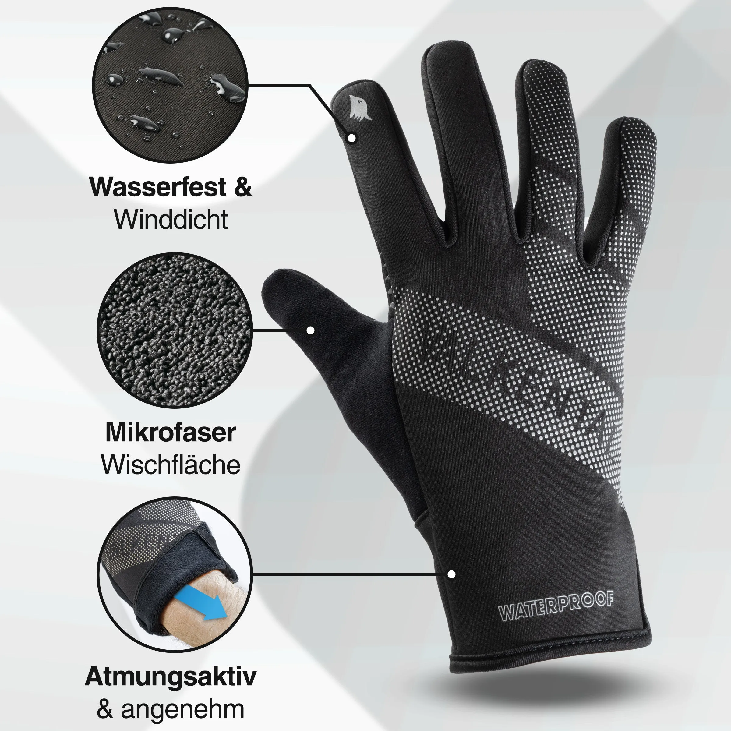 GloRider Flex - Wasserfester Übergangshandschuh mit Grip | Bundle