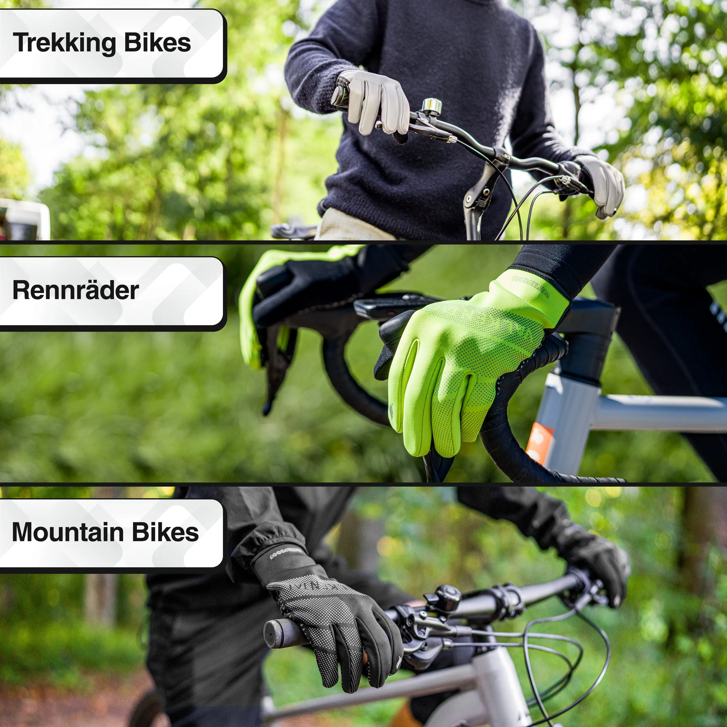 GloRider Flex - Wasserfester Übergangshandschuh mit Grip | Bundle