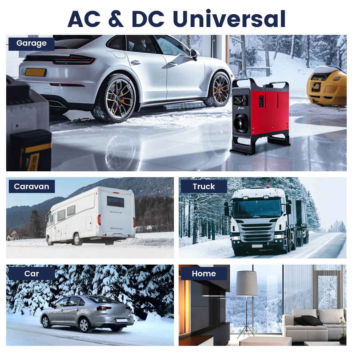 HC-A02 Diesel Heater, Portable Voice Broadcast All In One