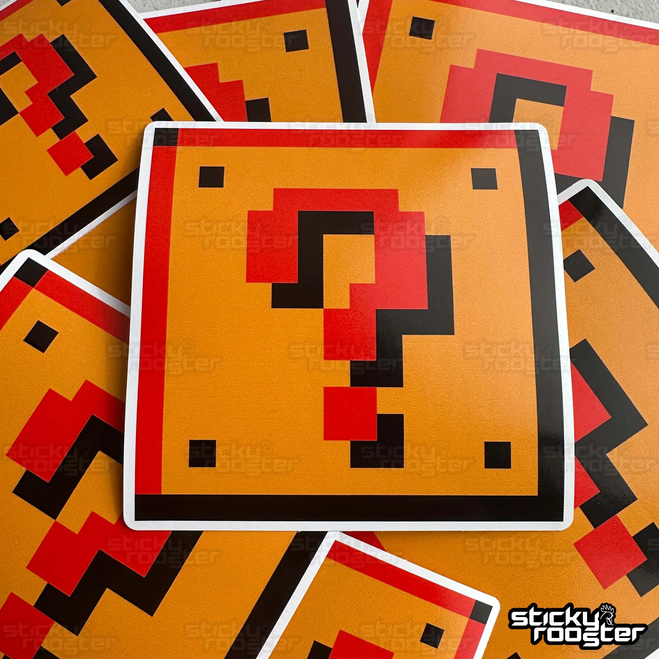 Hidden Block Retro Gaming sticker