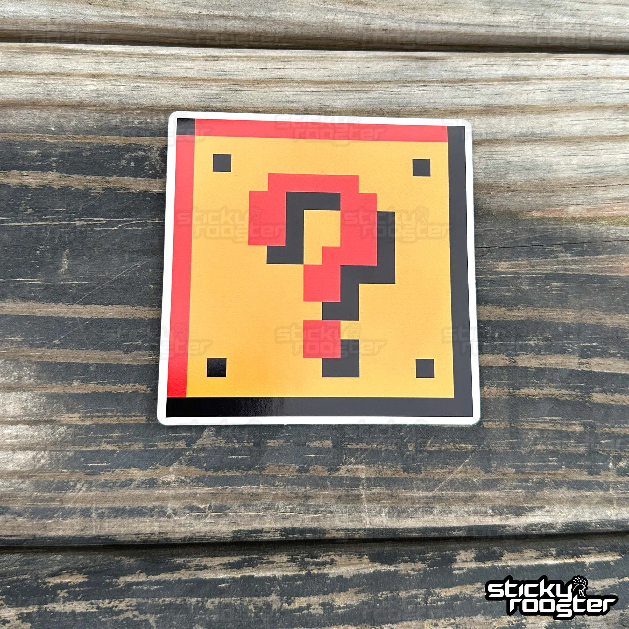 Hidden Block Retro Gaming sticker