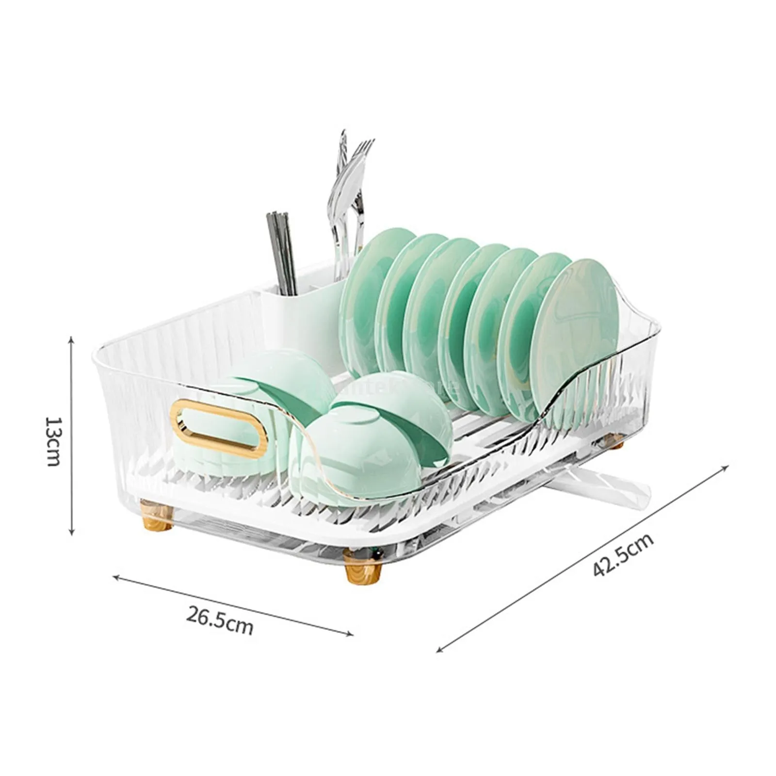Kitchen Space Saving Dish Drainer Vegetable Basket
