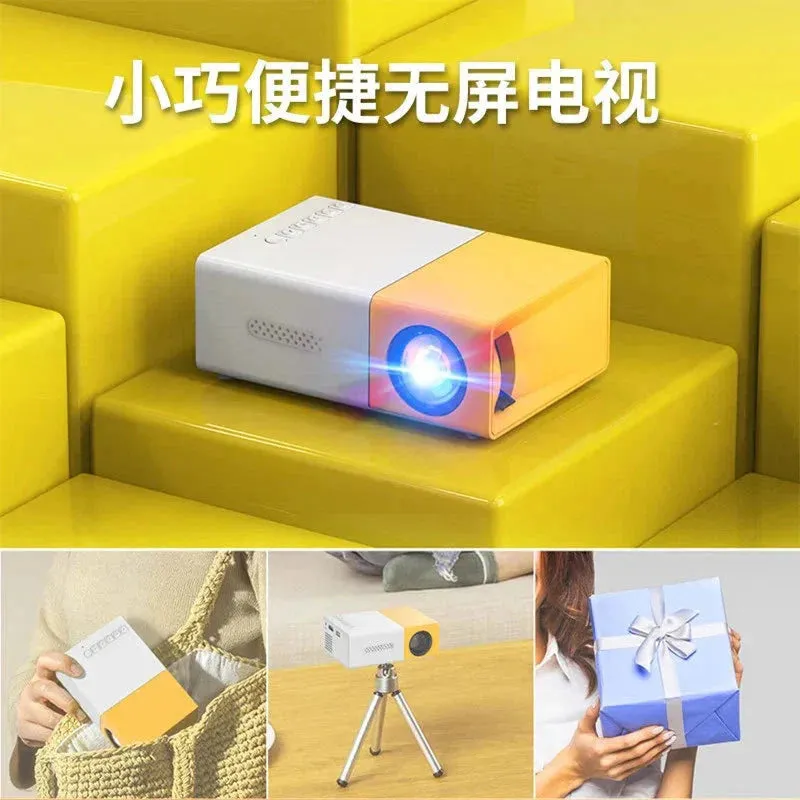 Mini Projector  1080P Full HD Support, Portable LED Projector, 4K Video Playback, Multiple Connectivity Options
