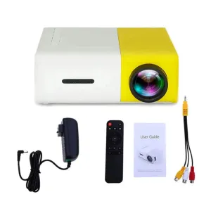 Mini Projector  1080P Full HD Support, Portable LED Projector, 4K Video Playback, Multiple Connectivity Options