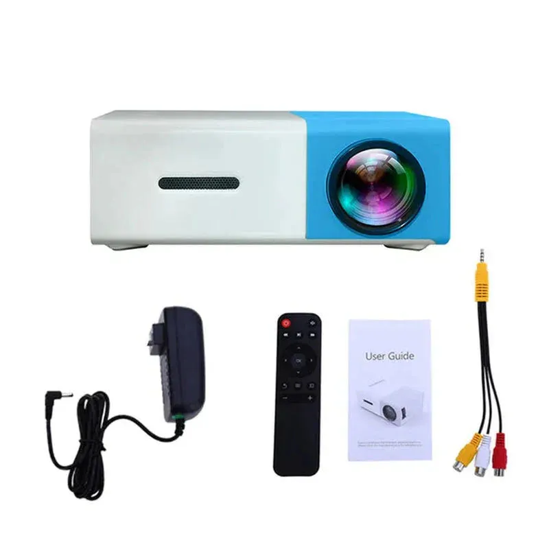 Mini Projector  1080P Full HD Support, Portable LED Projector, 4K Video Playback, Multiple Connectivity Options