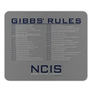 NCIS Gibbs Rules Mouse Pad