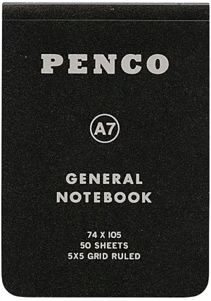 Penco:  Soft General Notebook, A7 [Black]