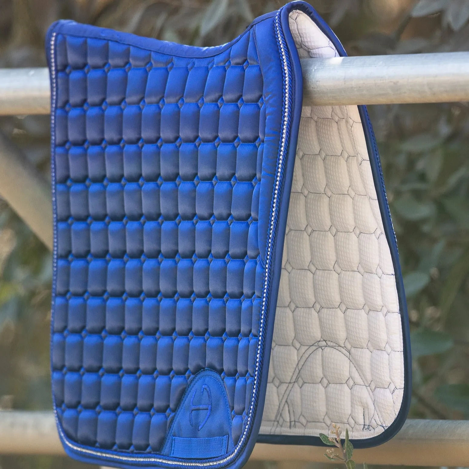 Satin Classic Dressage Saddle Pad - Royal Blue