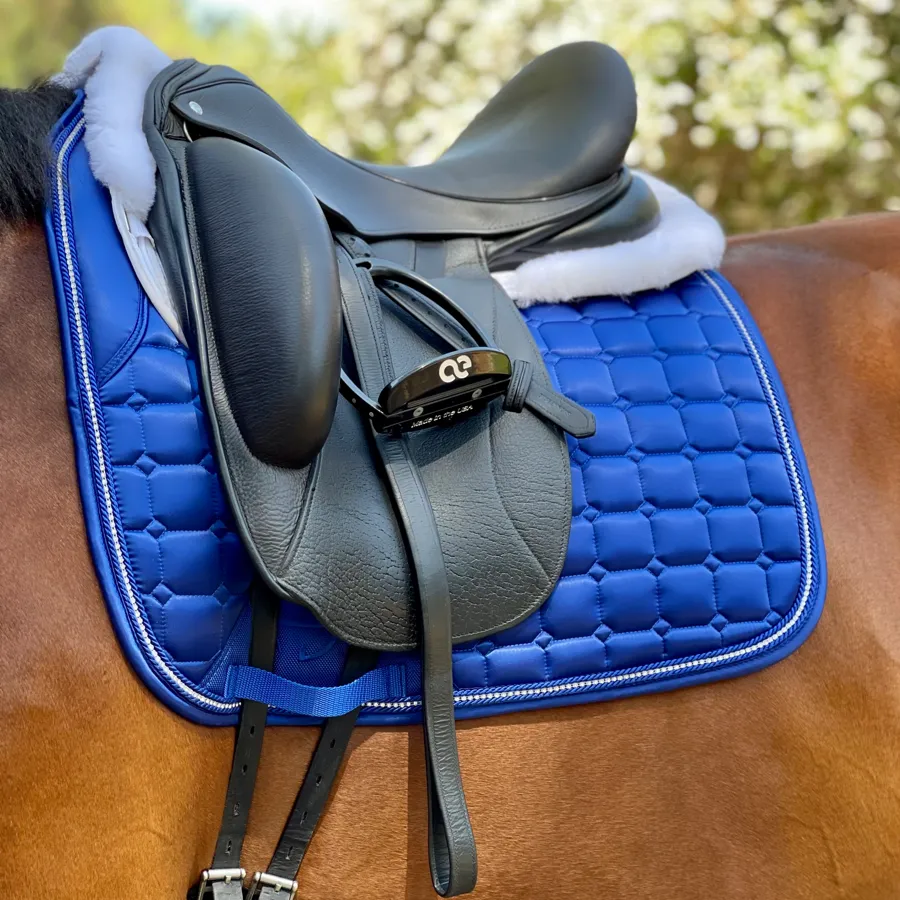 Satin Classic Dressage Saddle Pad - Royal Blue