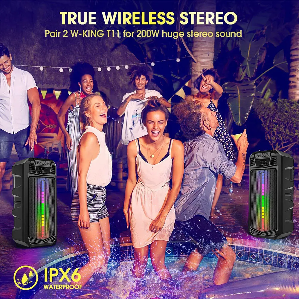 Solar Powered 16W Subwoofer Bluetooth Speaker Karaoke