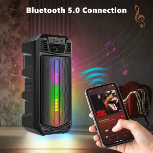 Solar Powered 16W Subwoofer Bluetooth Speaker Karaoke