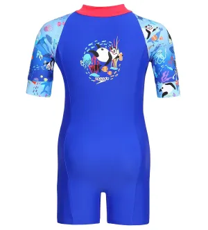 Tots Unisex Endurance Essential All In One Suit- Raspberry Fill & Cobalt