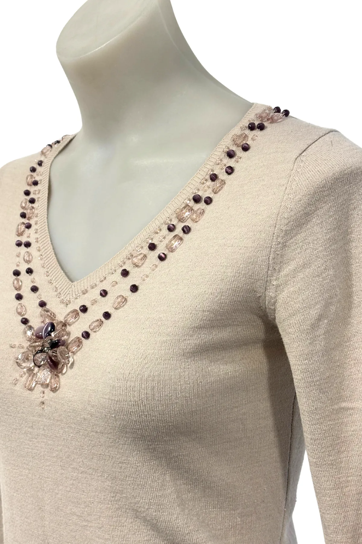 Voice of Voices beaded sweater, XS