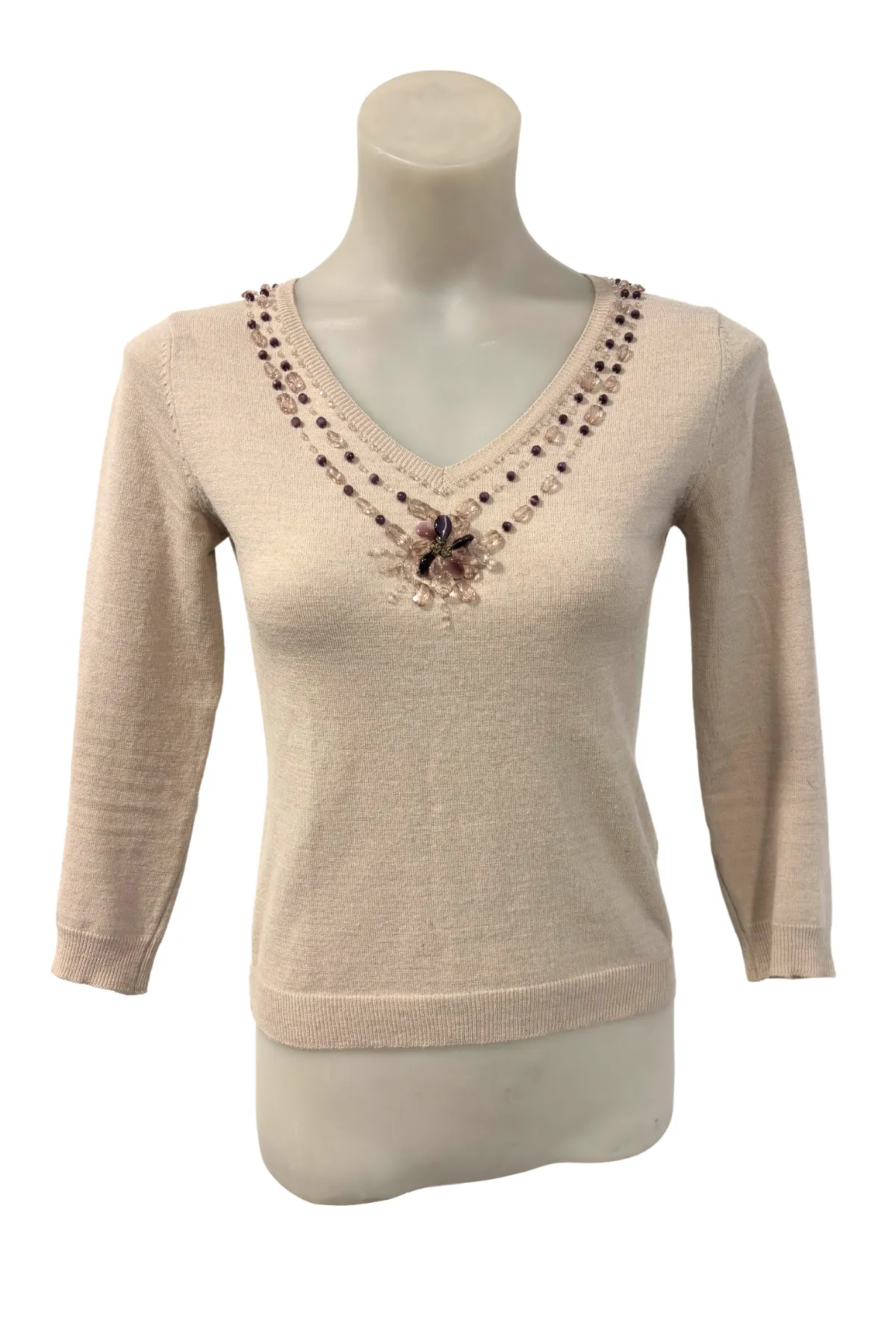 Voice of Voices beaded sweater, XS