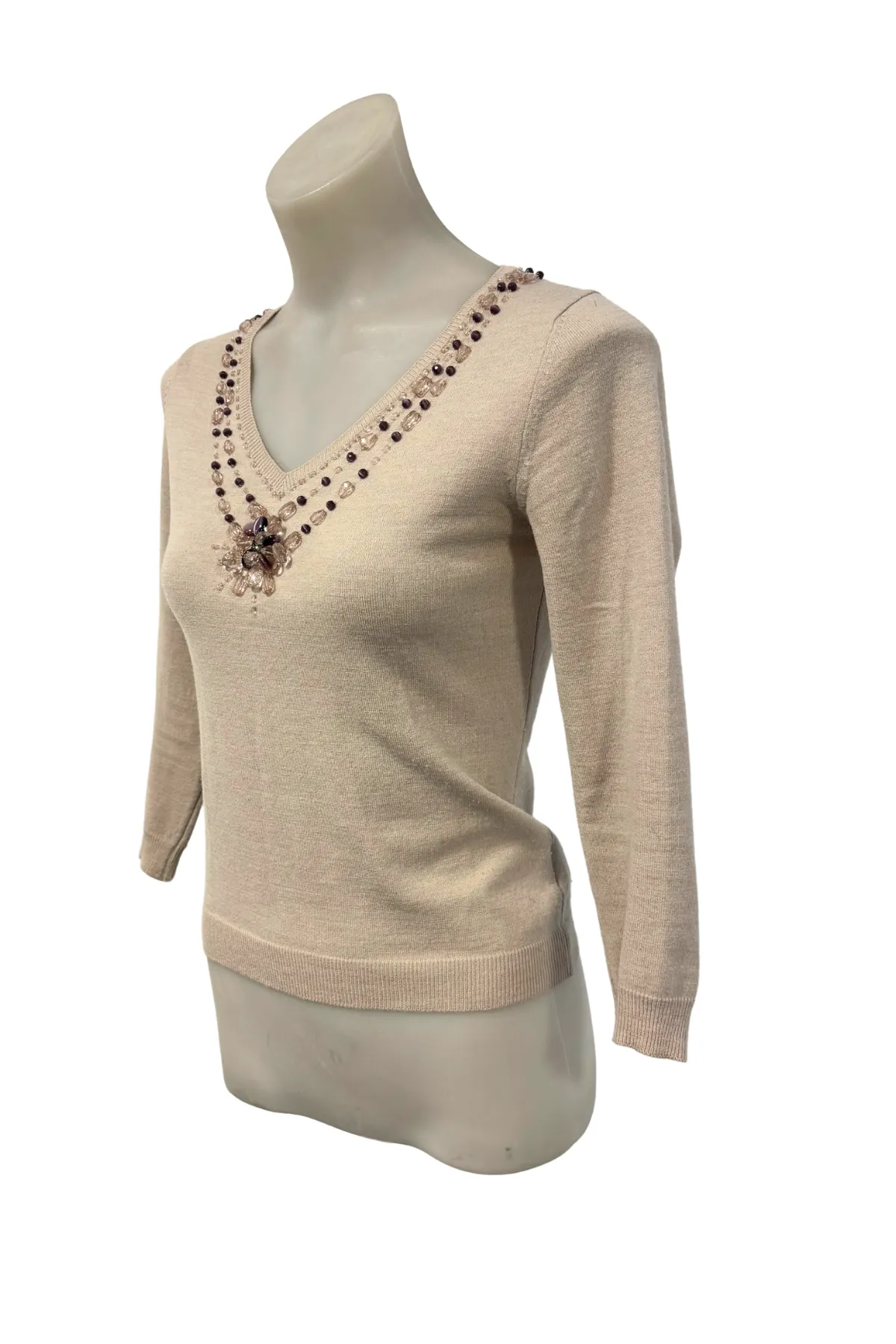 Voice of Voices beaded sweater, XS
