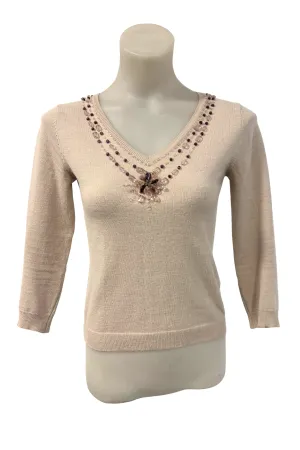 Voice of Voices beaded sweater, XS