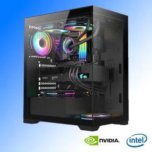 Warlord Vetro Black | Desktop PC for Gaming, Streaming