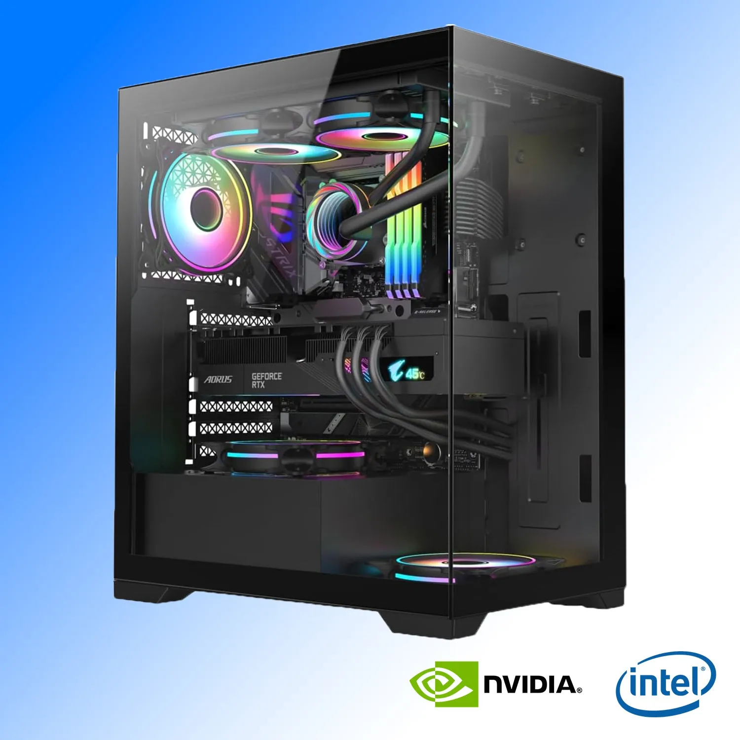 Warlord Vetro Black | Desktop PC for Gaming, Streaming