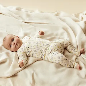 Wilson and Frenchy Organic Zipsuit with Feet - Bella Floral